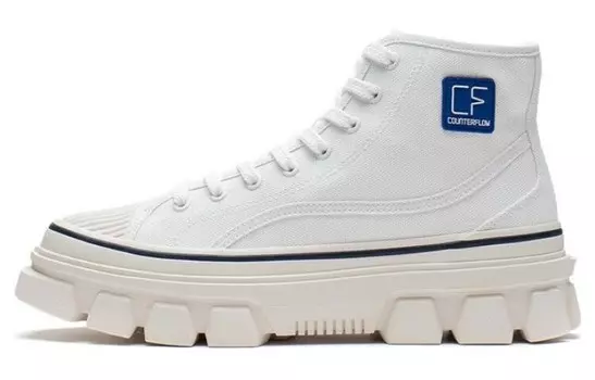 LINING CF Tracing Lifestyle Shoes Unisex High-top Off-white/custard Ash