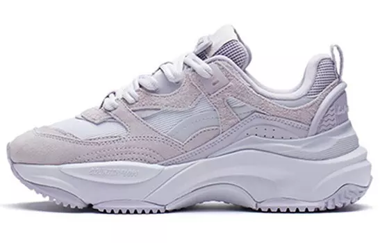 LINING CF Tracing Lifestyle Shoes Women's Low-top Soft Gray Purple/light Silk Purple