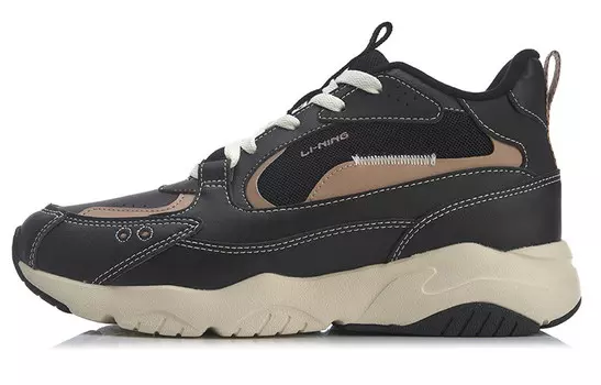 LINING Defender Lifestyle Shoes Men Mid-top Black/Brown