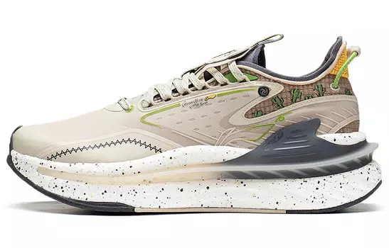 LINING Exceed 6 Lifestyle Shoes Men Low-top Oat Gray/cream Brown