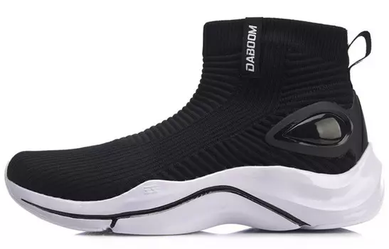 LINING Explosive Point Lifestyle Shoes Women's High-top Black/white