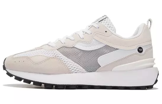 LINING Fangyuan Classic Lifestyle Shoes Women's Low-top Standard White/white Sand Gray