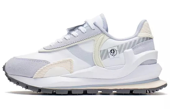 LiNing Fangyuan Eternal Lifestyle Shoes Women's Low-top Standard White/sky Feather Blue