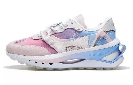 LINING Fangyuan Premium Lifestyle Shoes Women's Low-top New Weak Pink/snow Blue