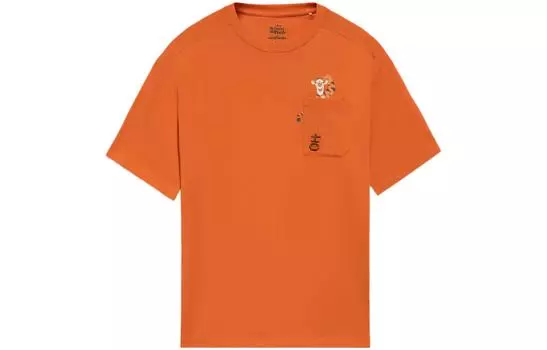 LINING Футболка Disney XT унисекс с рыбками-кои оранжевого цвета