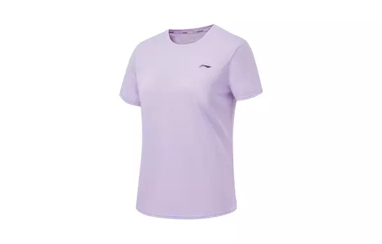 LINING Футболка из коллекции Running, женская, легкие, элегантные, фиолетовые