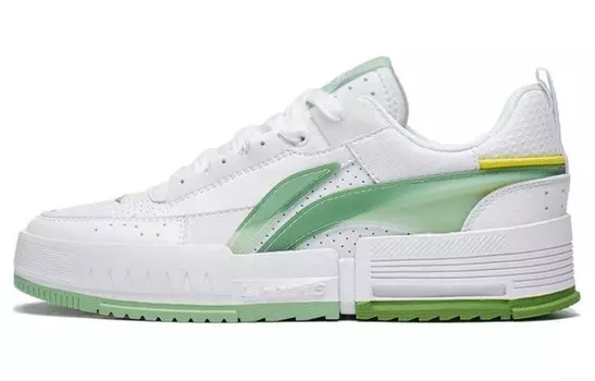 LINING Li Cheng Lifestyle Shoes Women's Low-top White/green