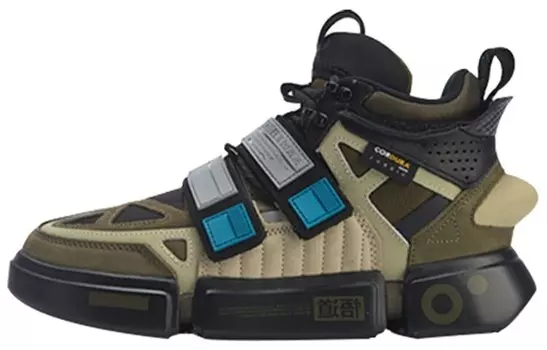LiNing NYFW ACE + Men's High Shoes - Khaki