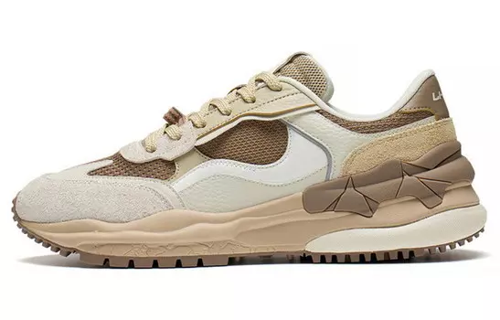 LINING Origin Lifestyle Shoes Men Low-top Pearl White/reindeer Brown