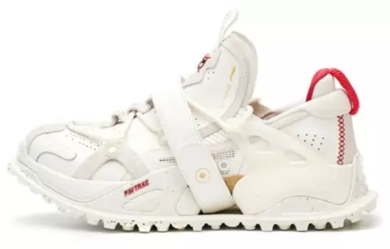 LINING Pan Gu Lifestyle Shoes Women's Low-top Champagne White/azalea