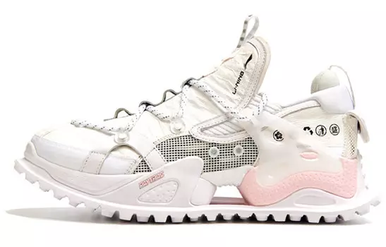 LINING Pan Gu Lifestyle Shoes Women's Low-top Cherry Blossom Powder