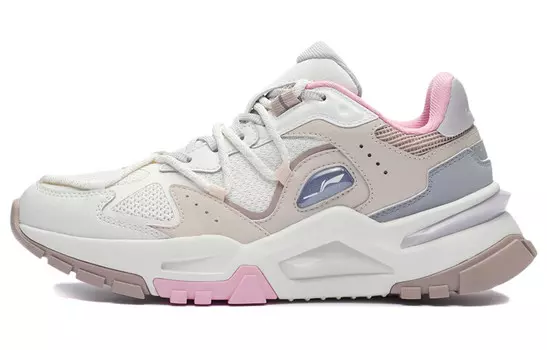 LINING Reverse Lifestyle Shoes Women's Low-top Off-white/light Gray Powder