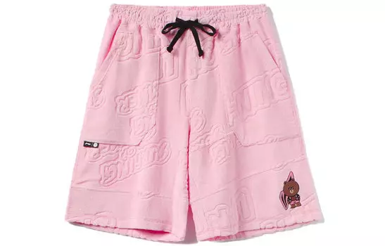 LINING Шорты Line Friends X Sports Fashion Collection Sports Shorts Unisex Pink
