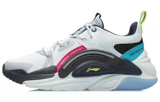 LINING Spark Lifestyle Shoes Unisex Mid-top Black/white/blue/red