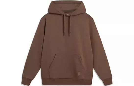LiNing Sports Lifestyle Collection China Color Collection Толстовка унисекс цвета молочный кофе умбра, Milk Coffee Umber