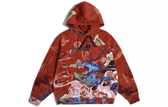 LINING Свитшот унисекс красновато-умбровая