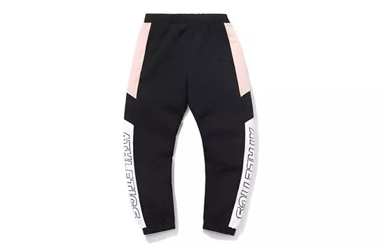 LINING Трикотажные спортивные брюки женские, черно-розовые