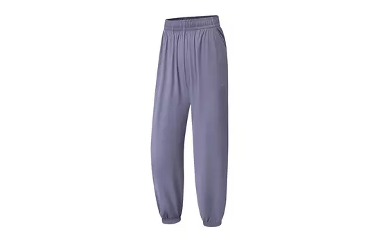 LINING Трикотажные спортивные штаны Fitness Series женские, черные, серые, фиолетовые