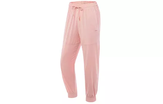 LINING Трикотажные спортивные штаны женские розовые