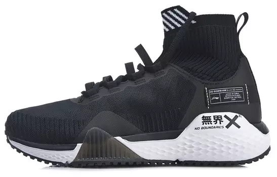 LINING Wujie Lifestyle Shoes Women's High-top Black/white