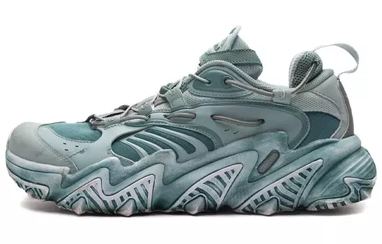 LiNing X-Claw Lifestyle Shoes Women's Low-top Gray Fog Green