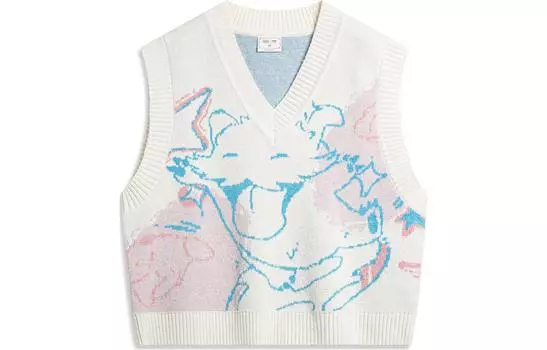 LiNing x YINGXIONGLIANMENGPOLUO,LIANMINGKUAN Sports Life Collection Женский джемпер цвета экрю, Ecru