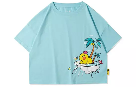 Линия Friends X Sports Fashion Collection Укороченный топ для женщин Pure Blue Lining