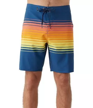 Линия O'Neill Hyperfreak Heat Stripe 19 Шорты для доски с внешним швом, синий