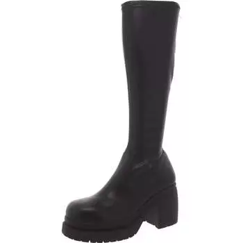 Linnie женские сапоги на платформе до колена Steve Madden, черный
