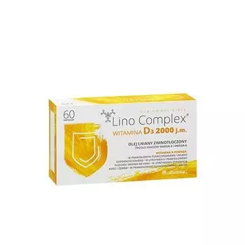 Lino Complex, Витамин D3 2000 МЕ, 60 капс.