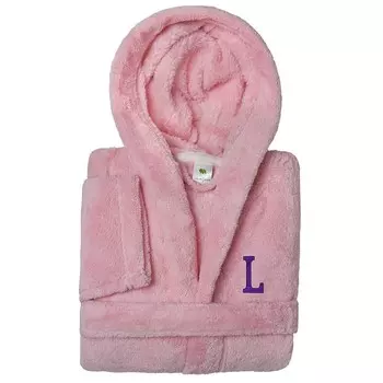 Linum Домашний текстиль Персонализированный детский халат Linum SUPER PLUSH с двойным начесом и капюшоном Linum Home Textiles, L