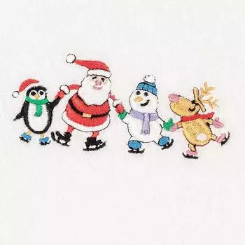 Linum Домашний текстиль Рождественская вечеринка для катания на коньках с вышивкой Роскошное турецкое хлопковое полотенце для рук