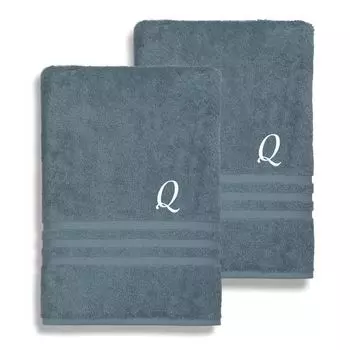 Linum Домашний текстиль, турецкий хлопок Denzi, персонализированный набор банных полотенец из 2 предметов