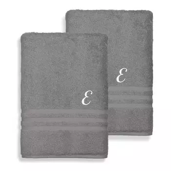 Linum Домашний текстиль, турецкий хлопок Denzi, персонализированный набор банных полотенец из 2 предметов