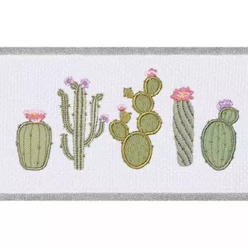 Linum Домашний текстиль Турецкий хлопок Mila Набор украшенных полотенец из 4 предметов, голубой