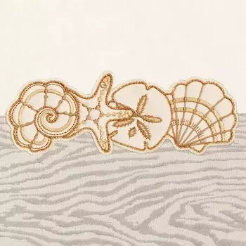 Linum Домашний текстиль, турецкий хлопок, набор из 3 украшенных ракушек набор полотенец