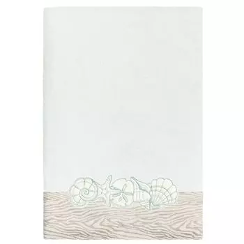 Linum Домашний текстиль, турецкий хлопок, набор из 2 украшенных банных полотенец из ракушек