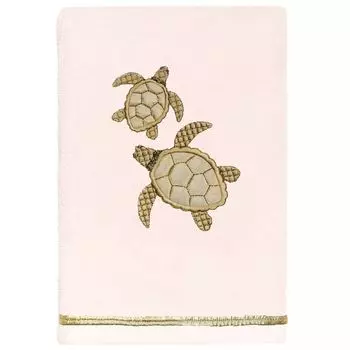 Linum Домашний текстиль, турецкое хлопковое полотенце Tortuga, 2 предмета, украшенное полотенцем для рук