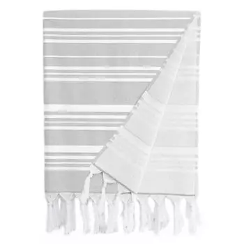 Linum Home Textiles Ephesus Stripy Pestemal Пляжное полотенце, серый