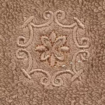 Linum Home Textiles Набор из 2 украшенных мочалок Alyssa из турецкого хлопка, бежевый