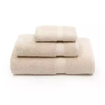 Linum Home Textiles Набор из 3 предметов махровых полотенец Sinemis из турецкого хлопка, бежевый