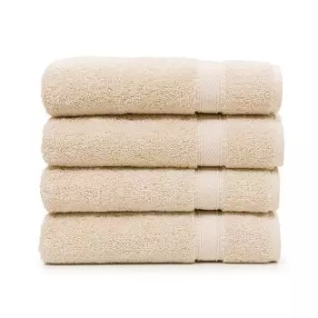 Linum Home Textiles Набор из 4 махровых полотенец для рук Sinemis из турецкого хлопка, белый