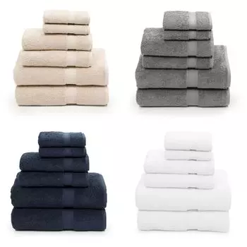 Linum Home Textiles Набор махровых полотенец Sinemis из турецкого хлопка, 6 предметов, бежевый