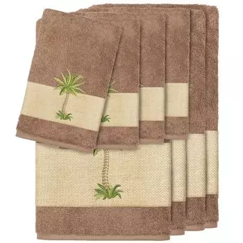 Linum Home Textiles Набор полотенец Colton с украшением из 8 предметов