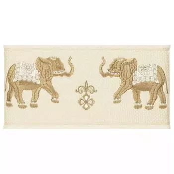 Linum Home Textiles Набор полотенец из турецкого хлопка с украшением Quinn из 3 предметов, бежевый
