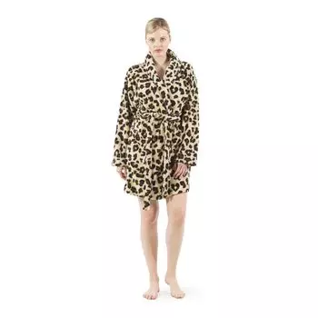 Linum Home Textiles Суперплюшевый халат с леопардовым принтом Linum Home Textiles