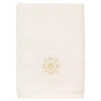 Linum Home Textiles Турецкий хлопок Alyssa Набор из 3 украшенных полотенец, белый