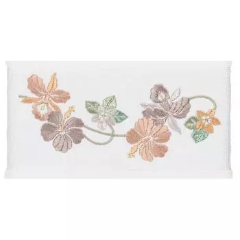 Linum Home Textiles Турецкий хлопок Caroline Набор украшенных полотенец из 4 предметов, светло-серый