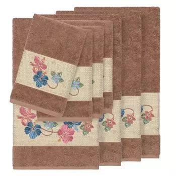 Linum Home Textiles Турецкий хлопок Caroline Набор украшенных полотенец из 8 предметов