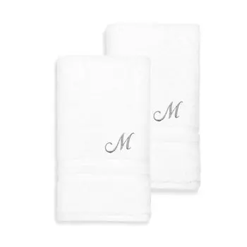 Linum Home Textiles Турецкий хлопок Denzi Набор из 2 индивидуальных полотенец для рук